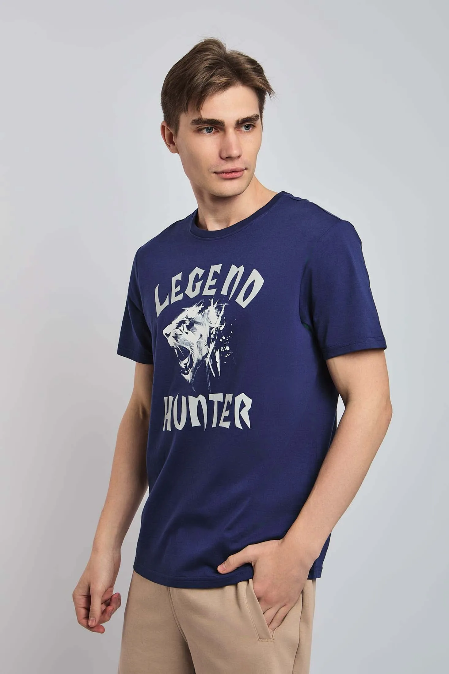 Men T Shirt  Blue