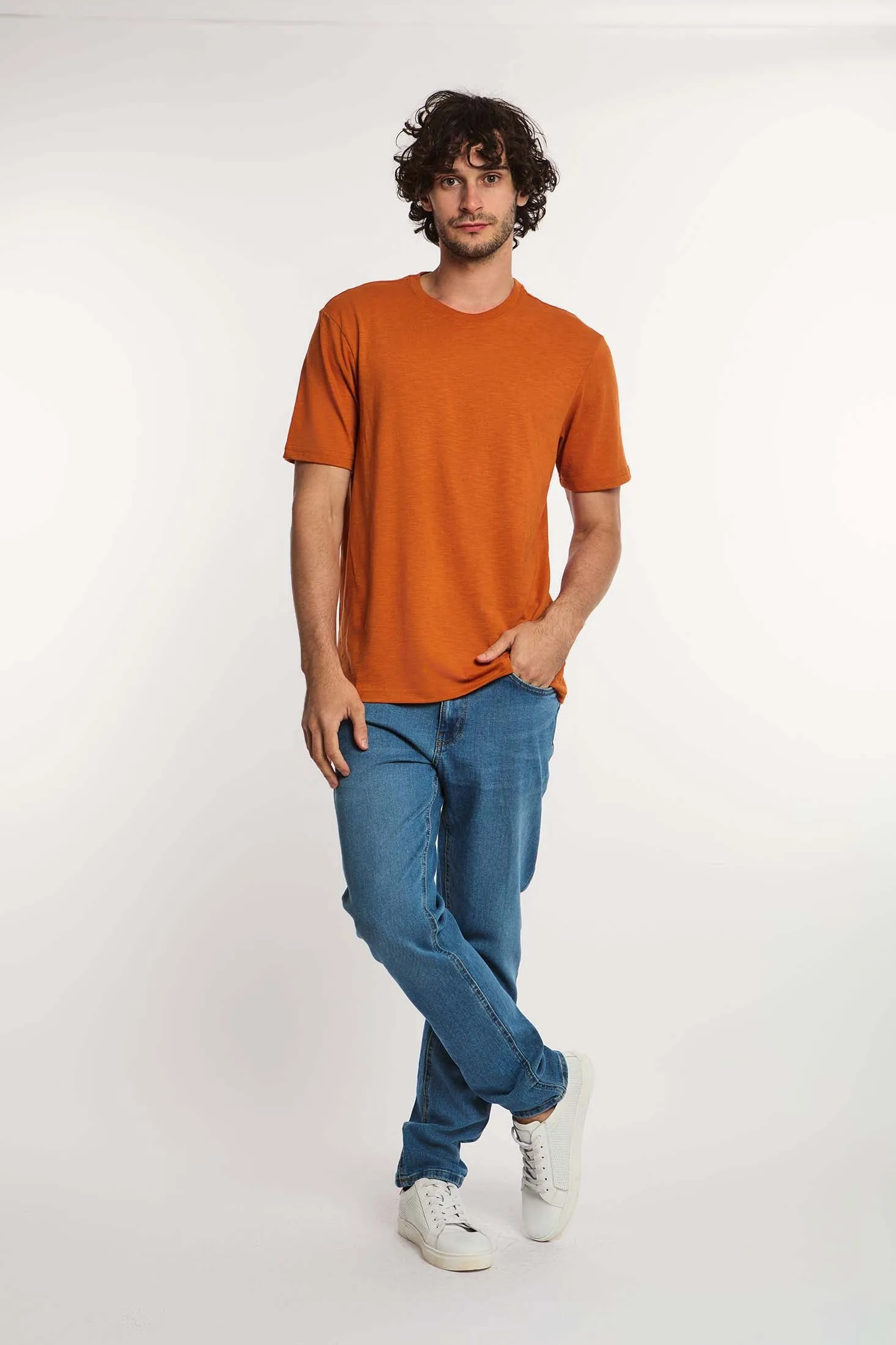 Men T-Shirt - Brown