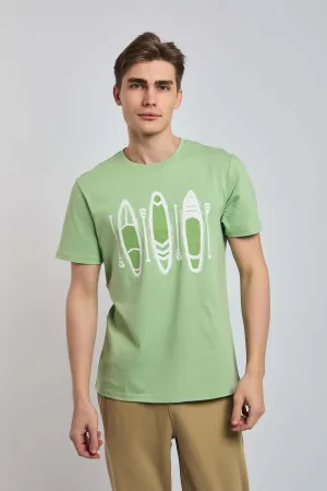 Men T-Shirt Green