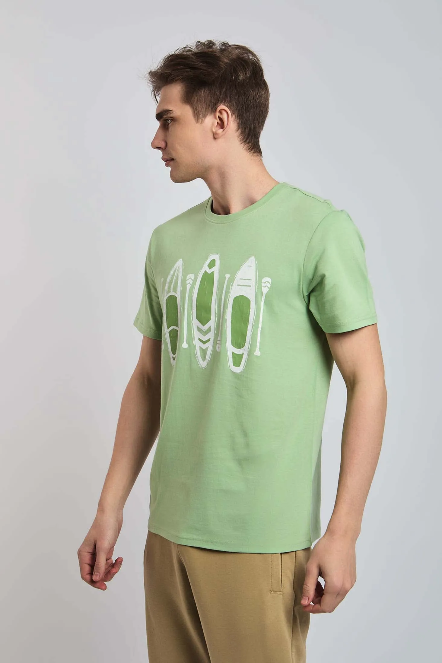 Men T-Shirt Green