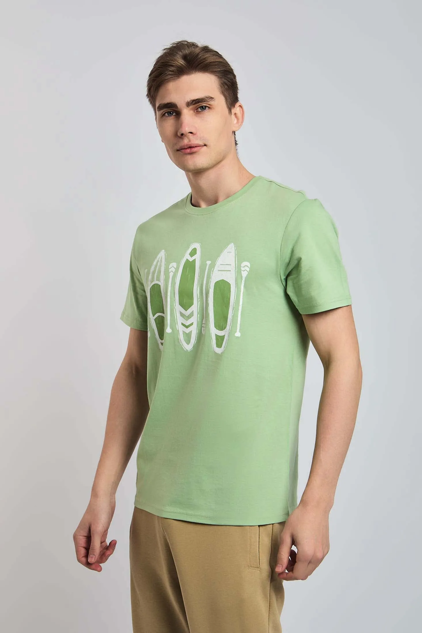 Men T-Shirt Green