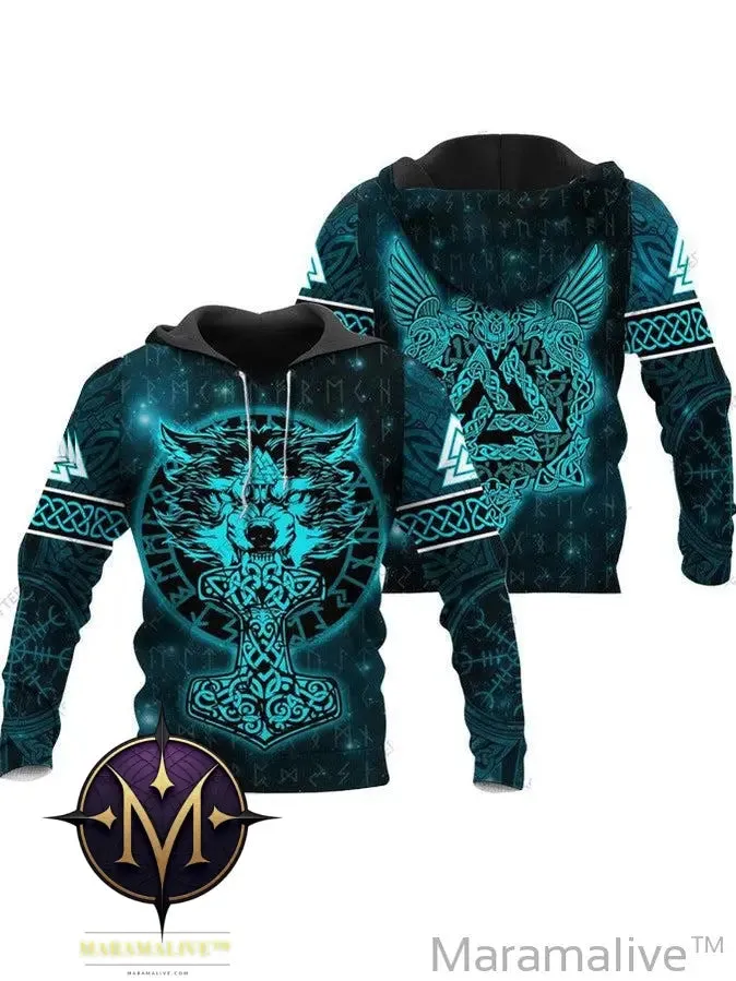 Men's Hoodie 3D Digital Printing Hoodie