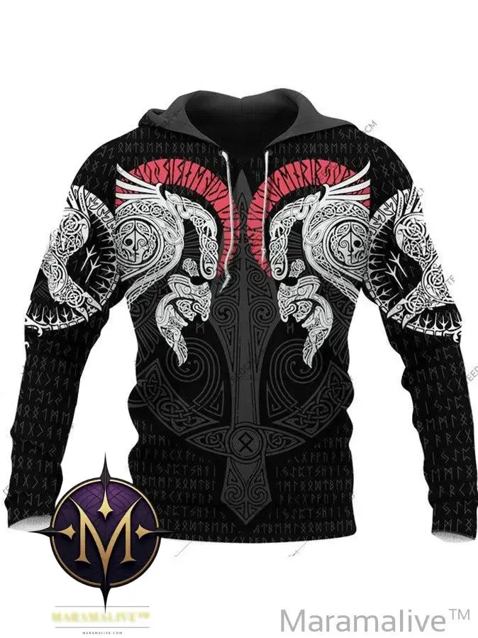 Men's Hoodie 3D Digital Printing Hoodie