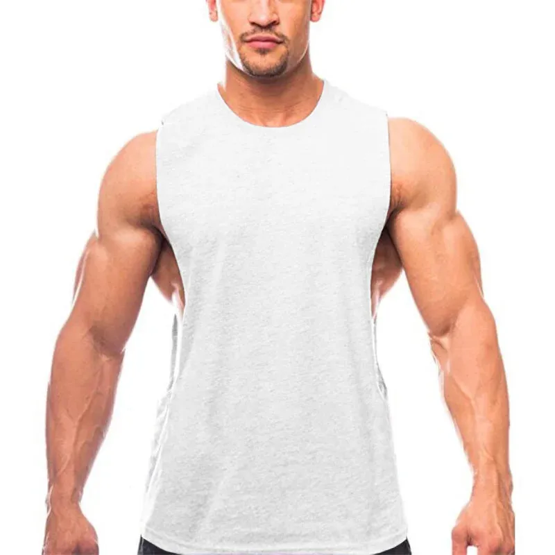 Mens Loose Open Side Tank Top
