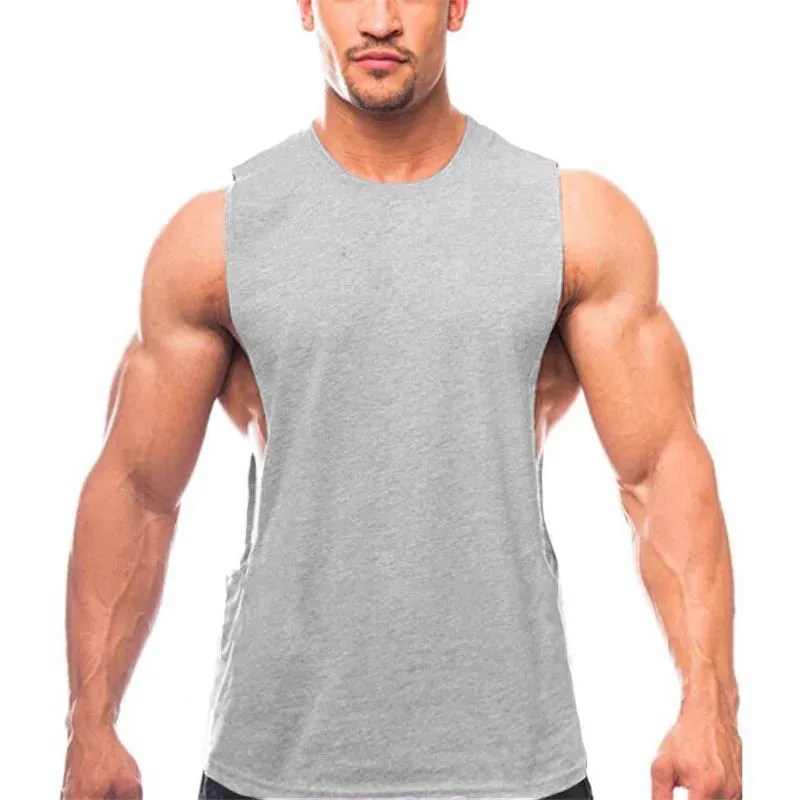 Mens Loose Open Side Tank Top