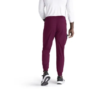 Men's Murphy Jogger Scrub Pant - Greys Anatomy Spandex Stretch Collection / Color - Wine / Fit - Regular / Sizes - XS, S, M, L, XL, 2XL, 3XL by Barco Uniforms