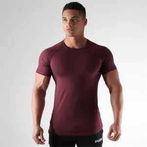Men's Short Sleeved Elastic Running Top