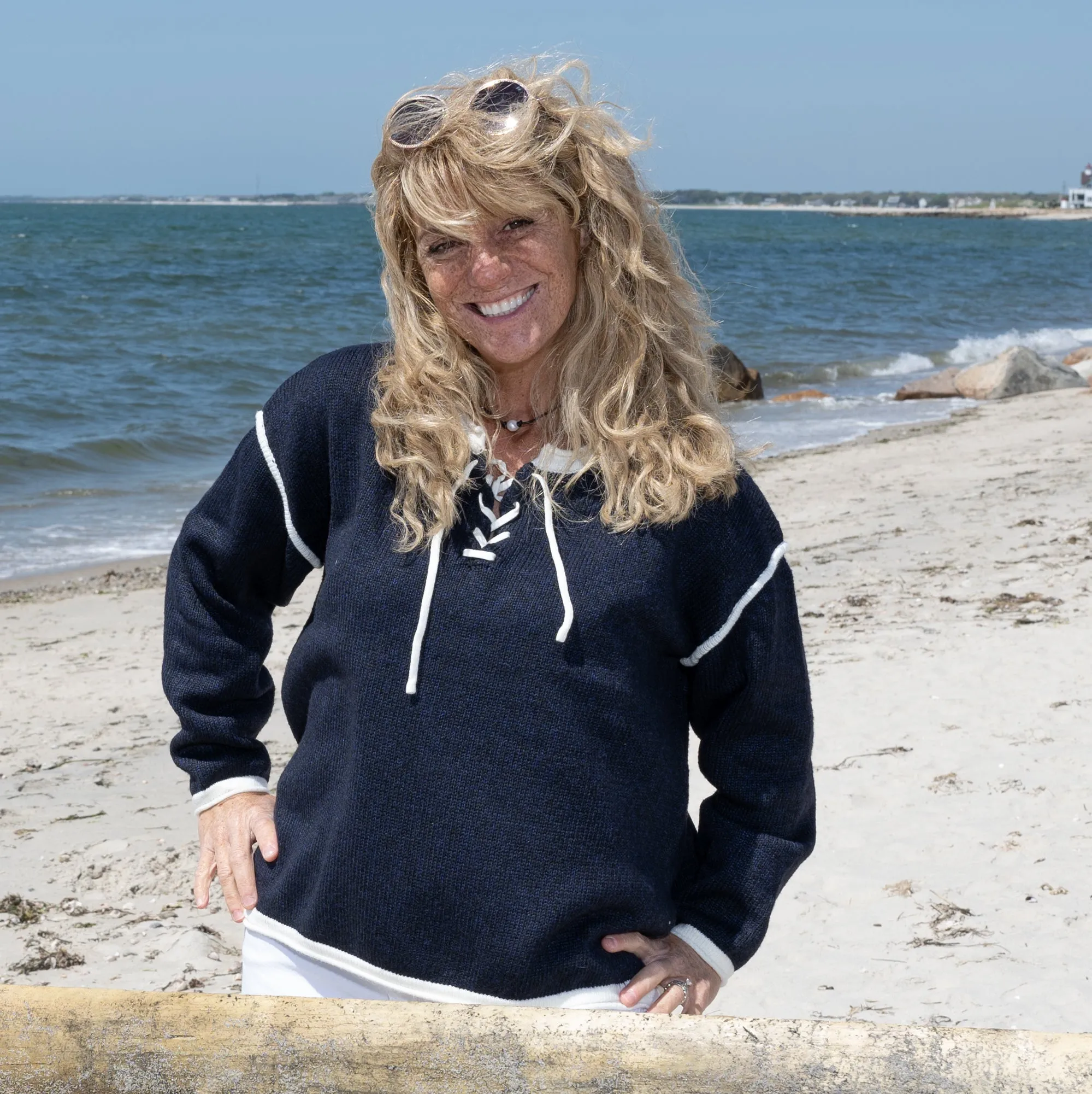 Mermaid Football Tie-Up Sweater