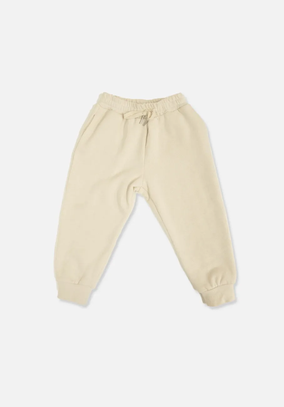 Miann & Co Kids - Fleece Cuffed Track Pants - Bone