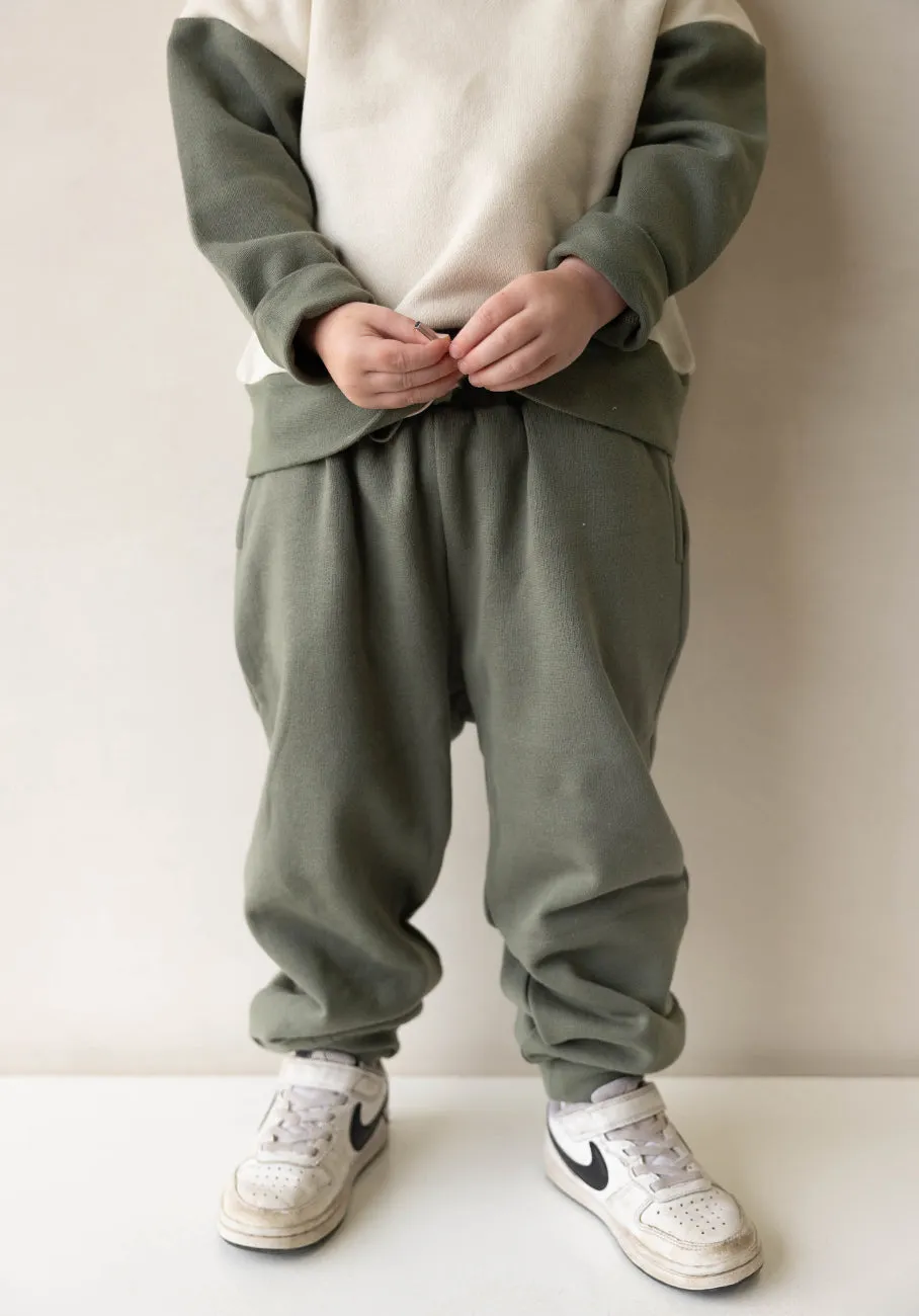 Miann & Co Kids - Fleece Cuffed Track Pants - Sage