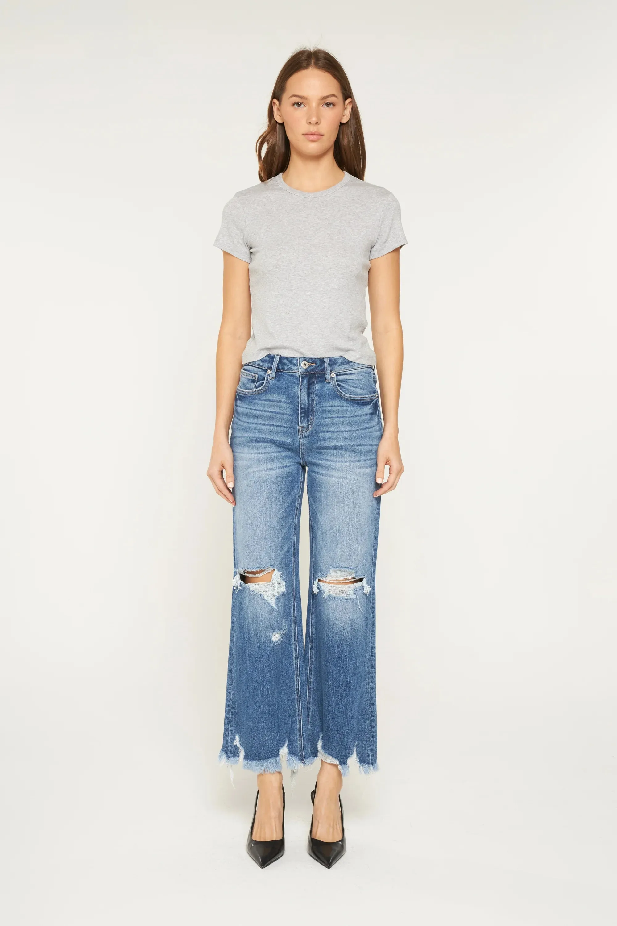 Mica Jeans - Super High Distressed Jeans