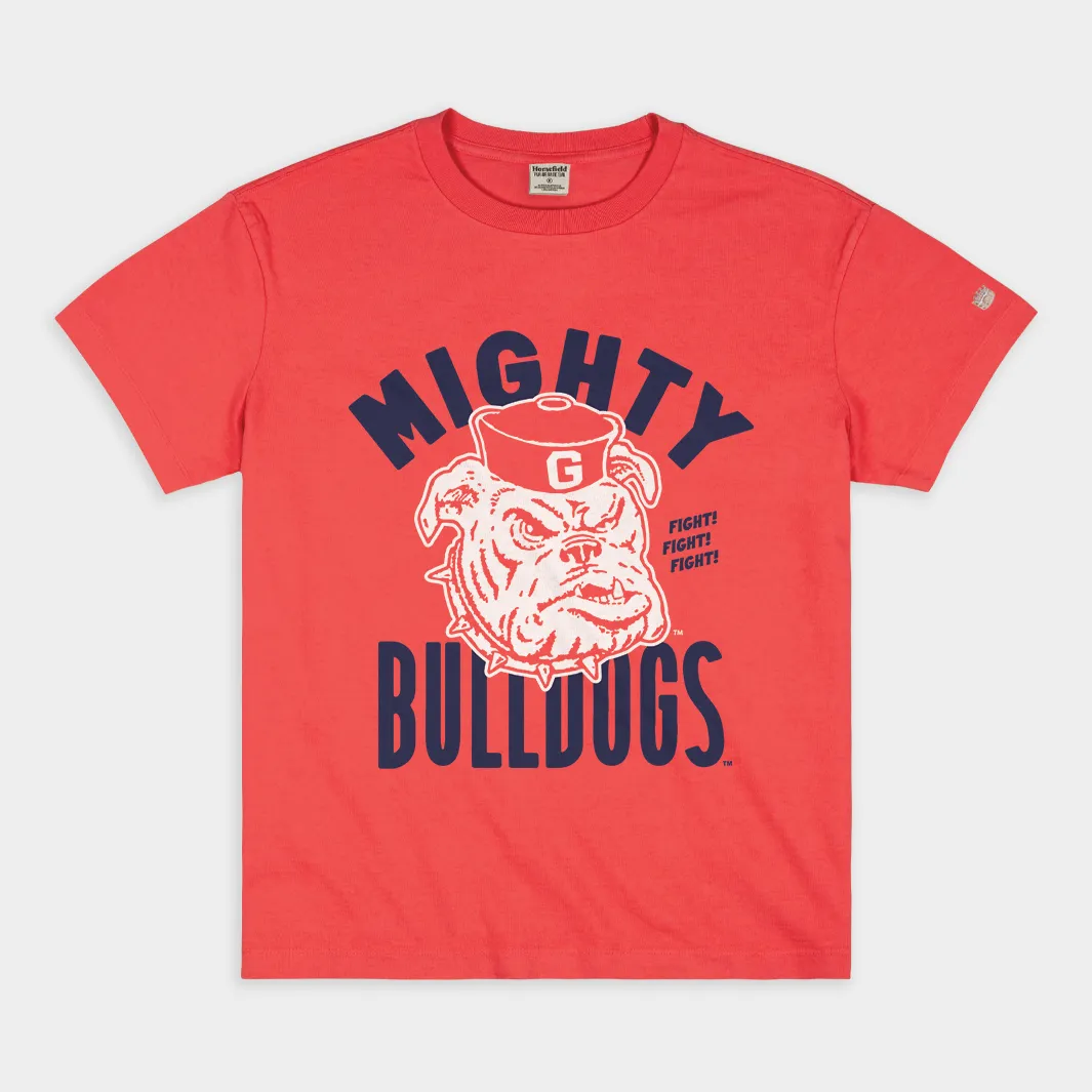 Mighty Bulldogs Vintage Gonzaga Fight Song Heavyweight Tee