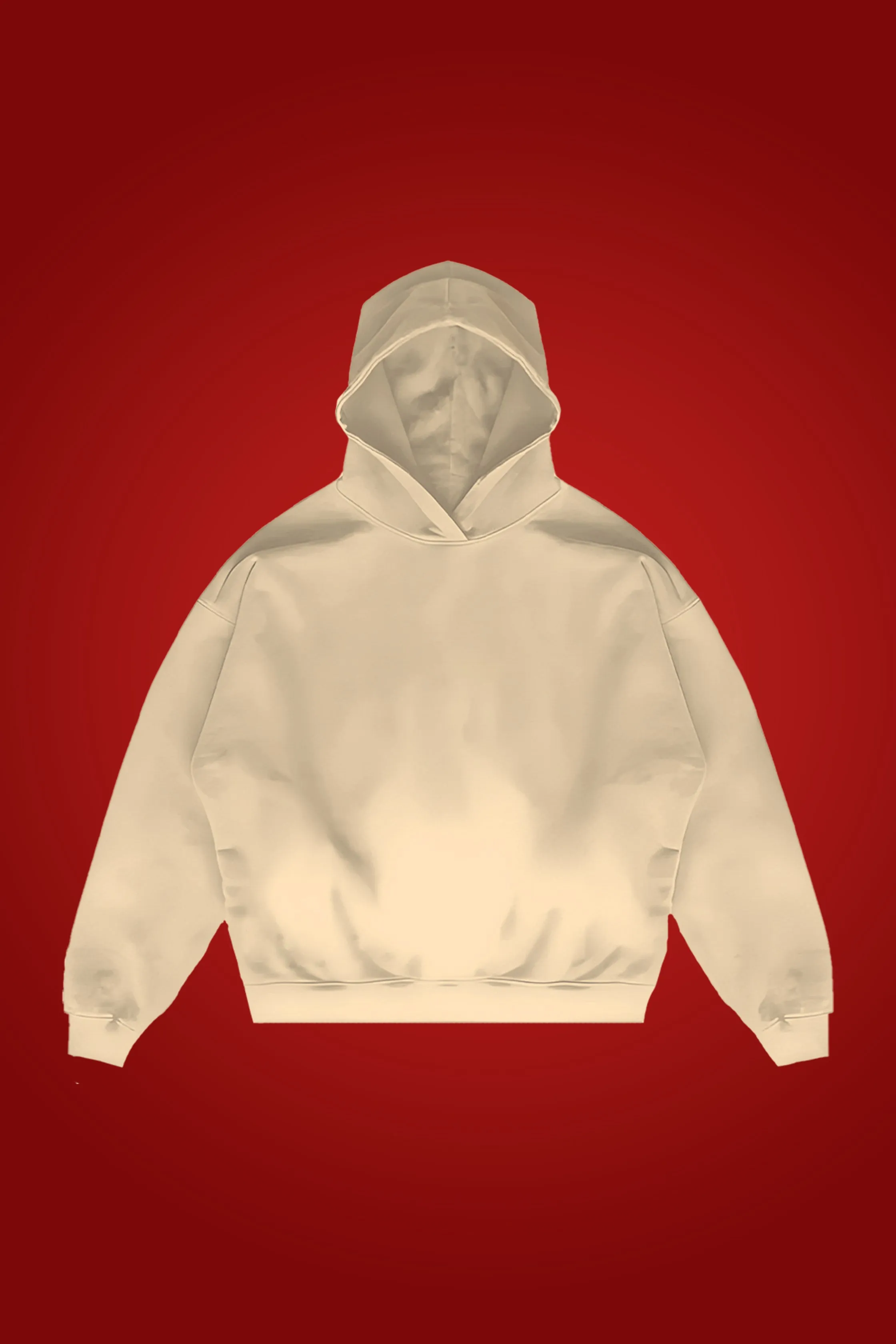 [MINOR FAULT] CREAM OVERSIZED HOODIE