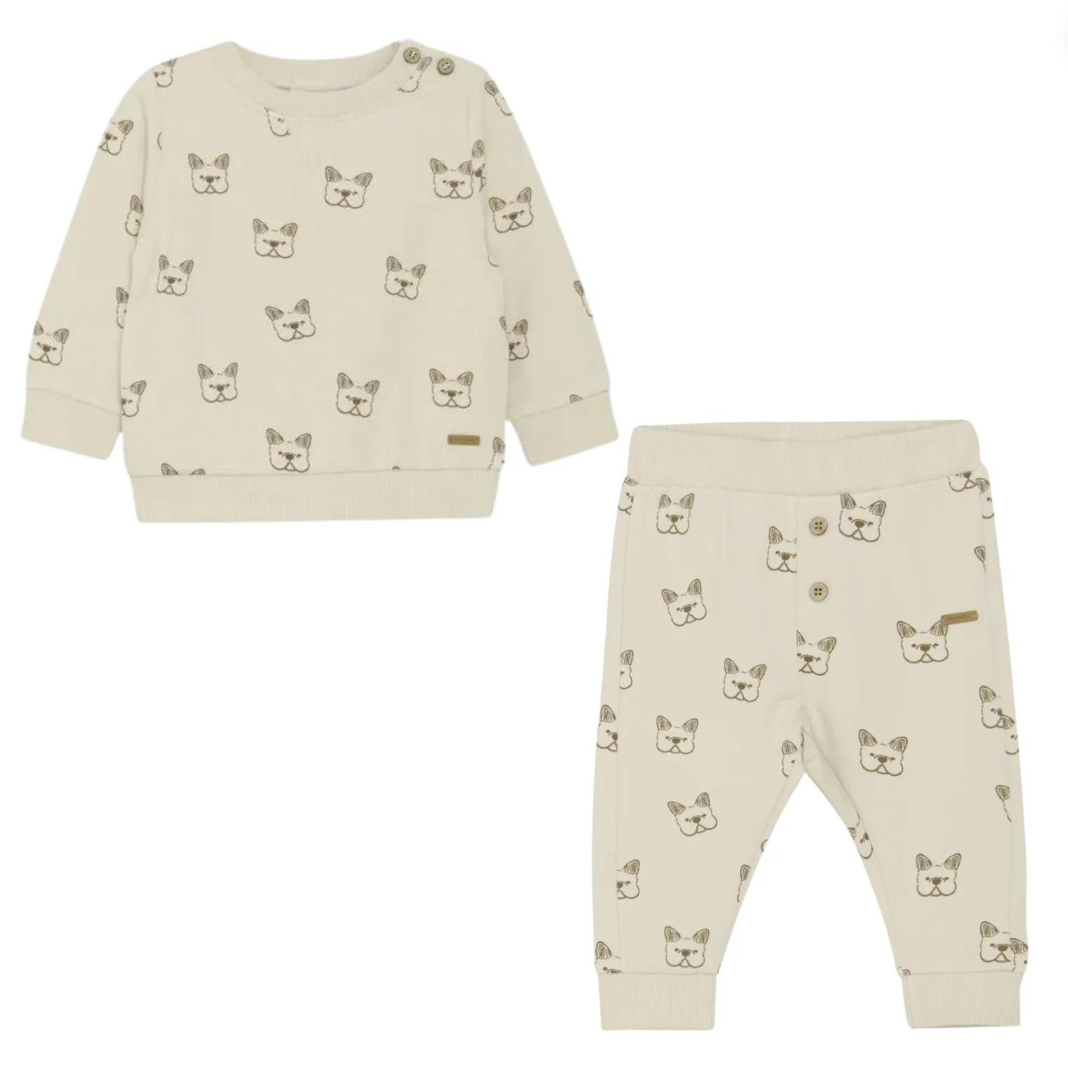 Minymo Sandshell Bulldog Print Sweatpants