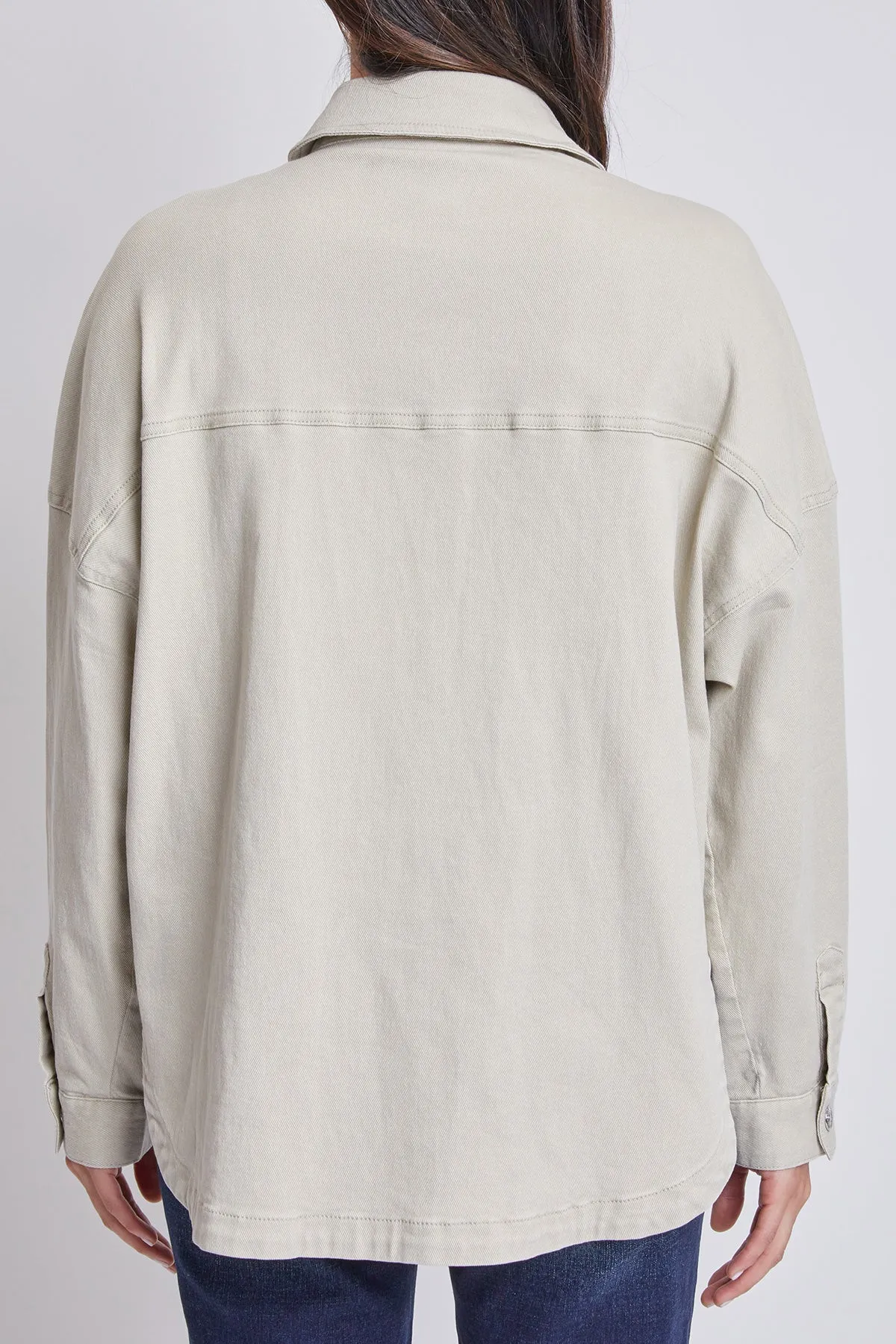 Missy Oversized Shacket with Front Patch Pockets, Pack of 6