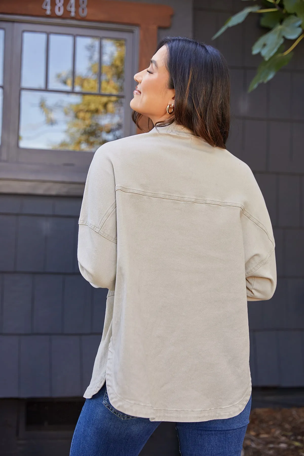 Missy Oversized Shacket with Front Patch Pockets, Pack of 6