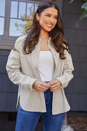 Missy Oversized Shacket with Front Patch Pockets, Pack of 6