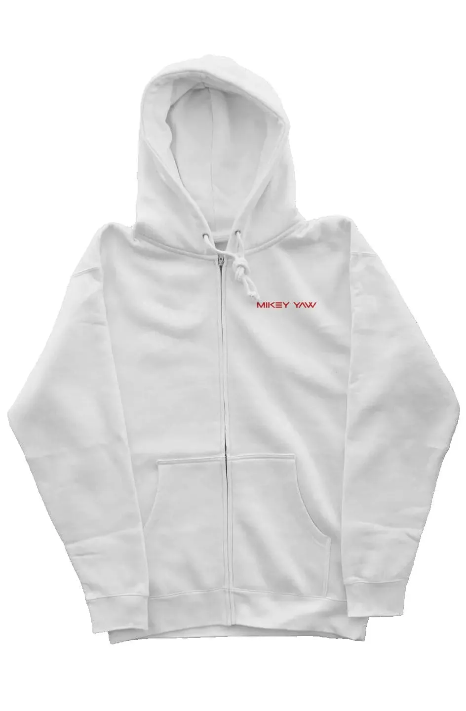 Modern Canvas Zipper Hoodie (White)