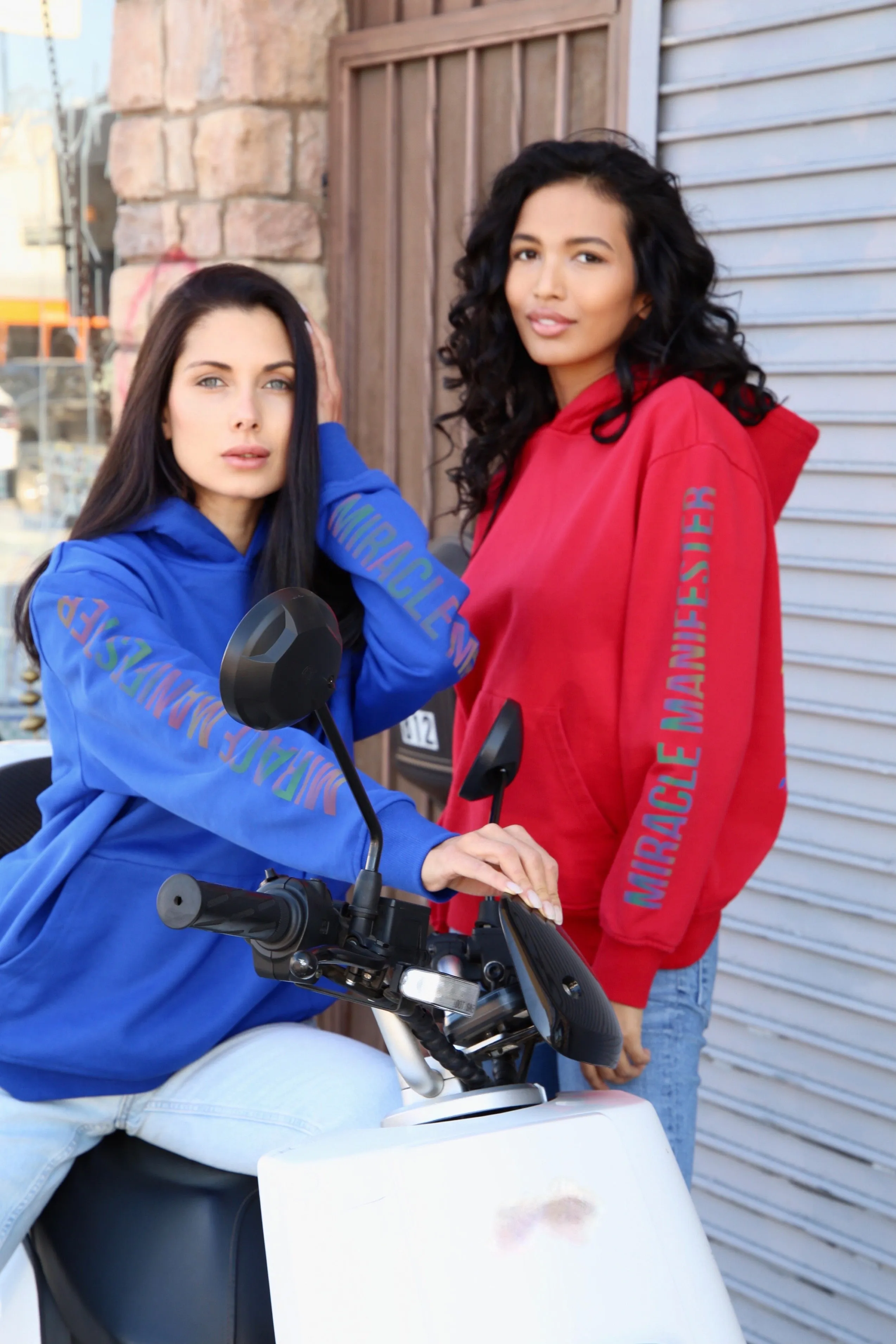 Money Tree Reflective Affirmation Hoodie - Red