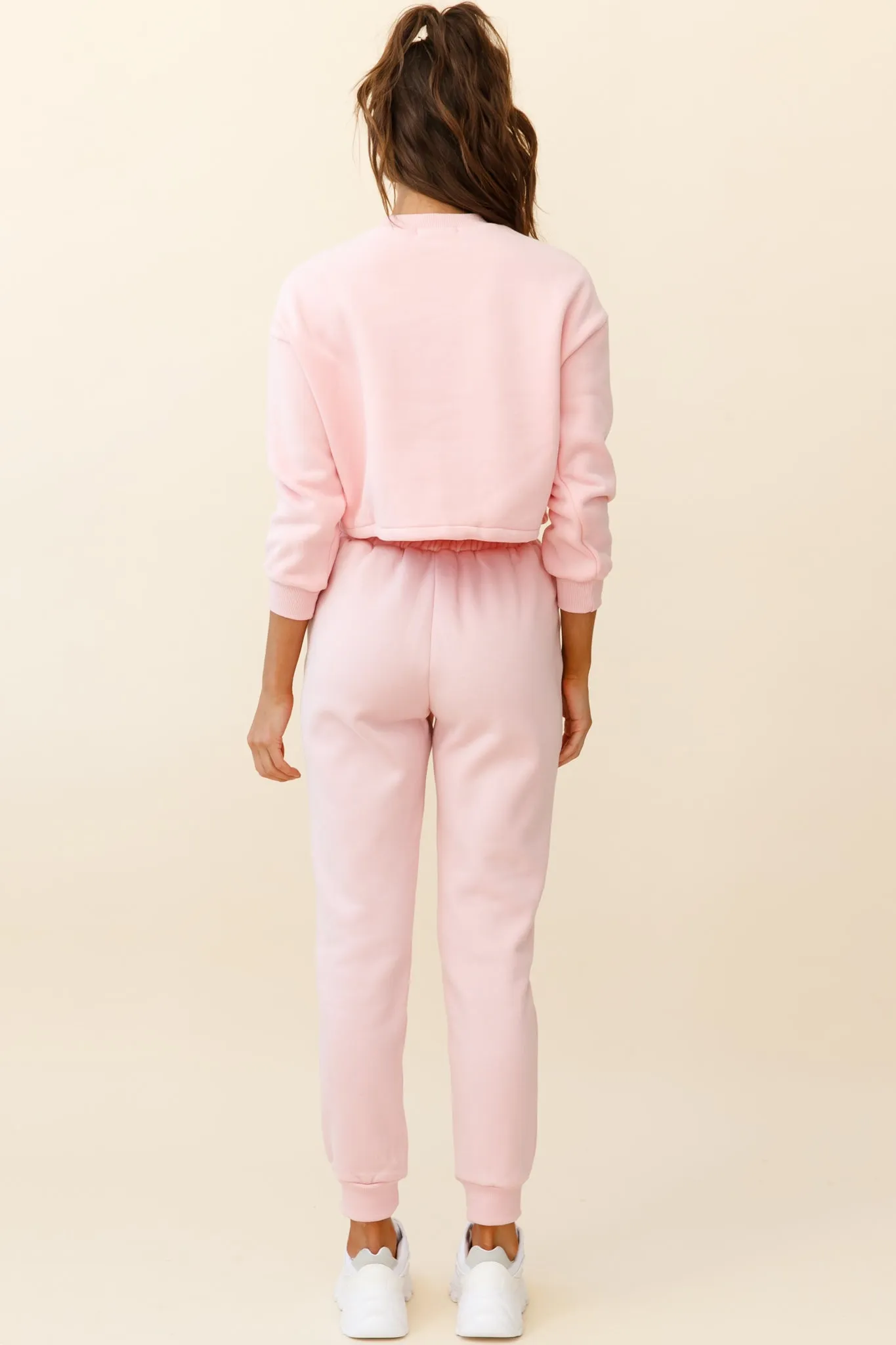 Monterey Elasticated Waist Jogger Pants Pink