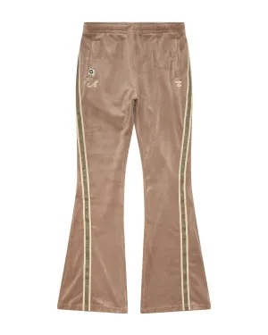 Moonface logo flared sweat pants