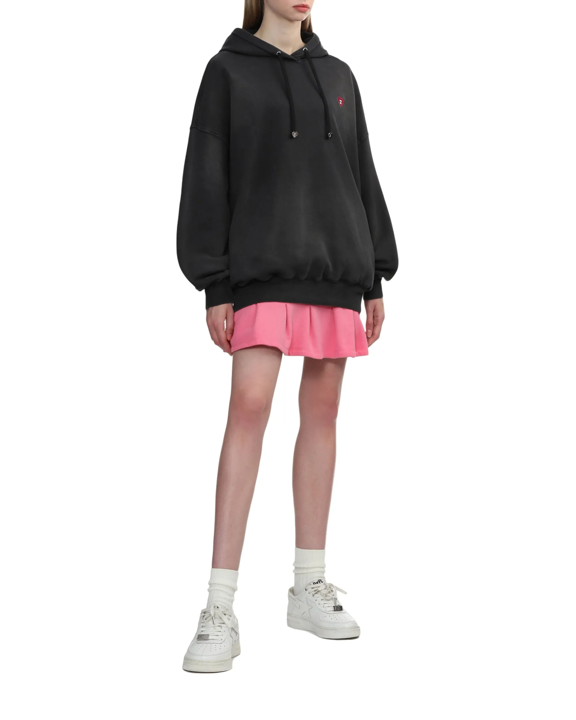 Moonface logo oversized hoodie