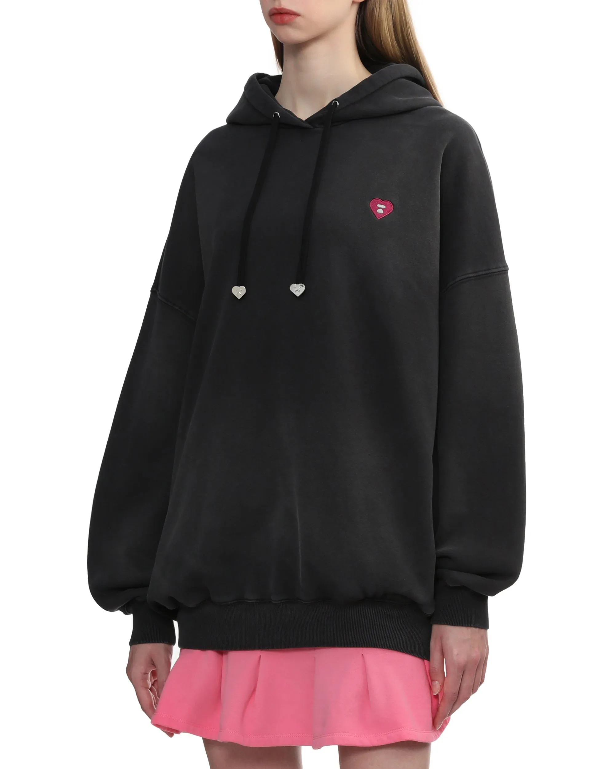 Moonface logo oversized hoodie