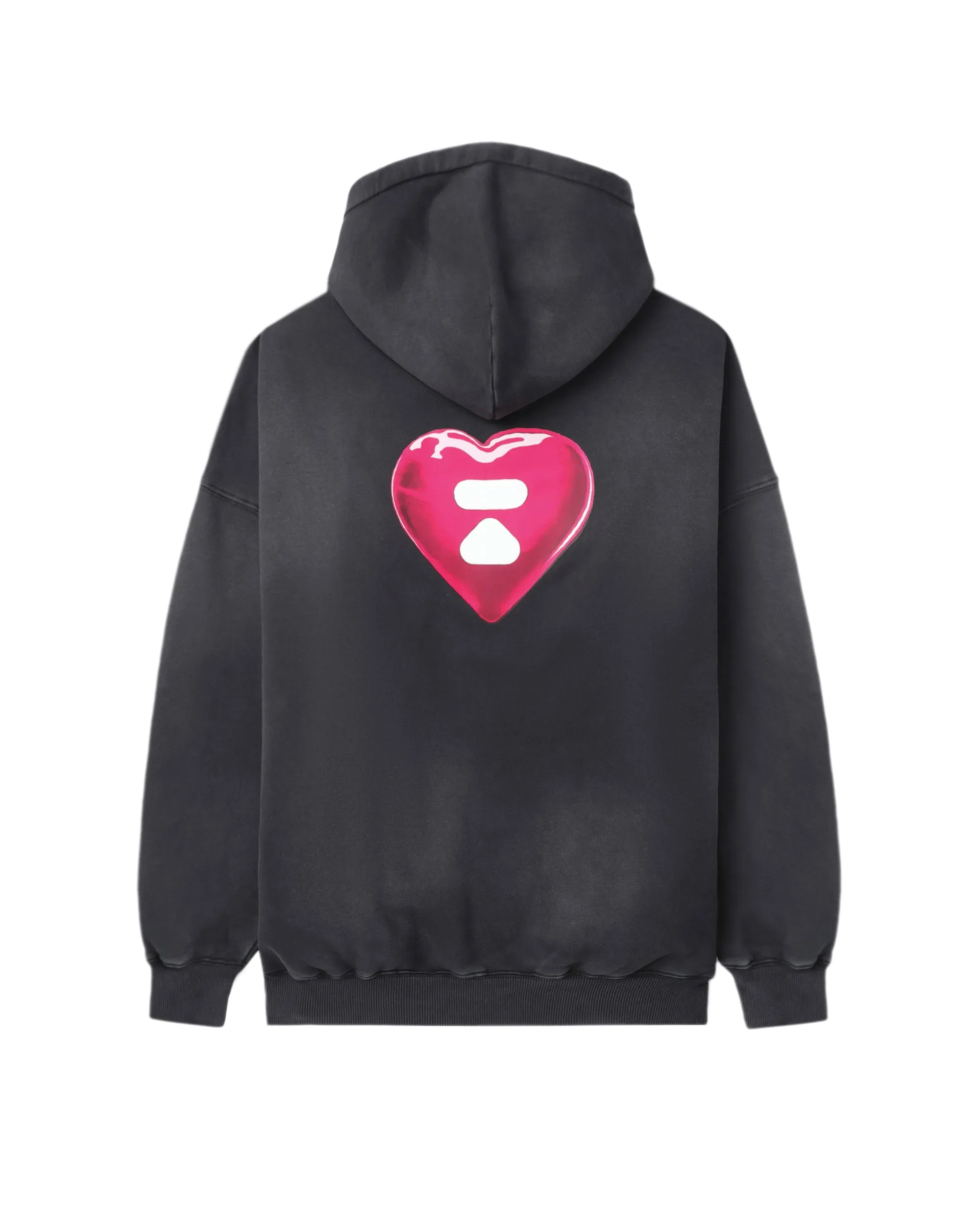 Moonface logo oversized hoodie