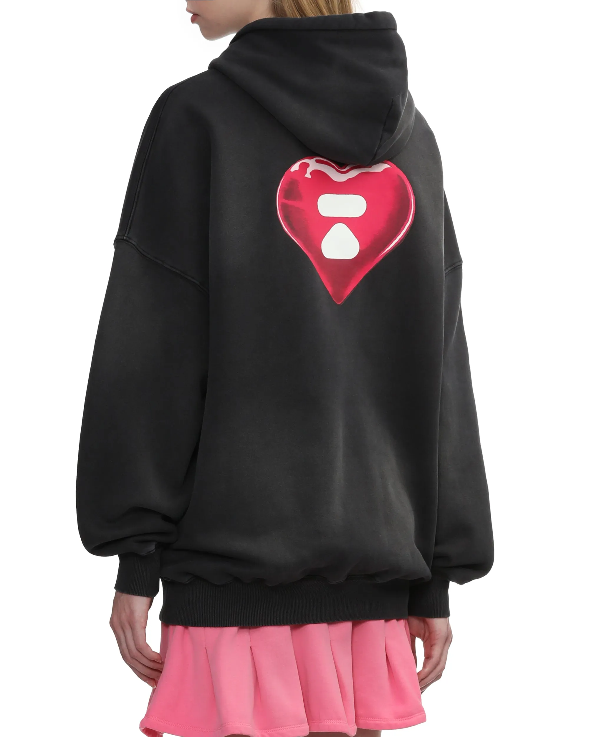 Moonface logo oversized hoodie