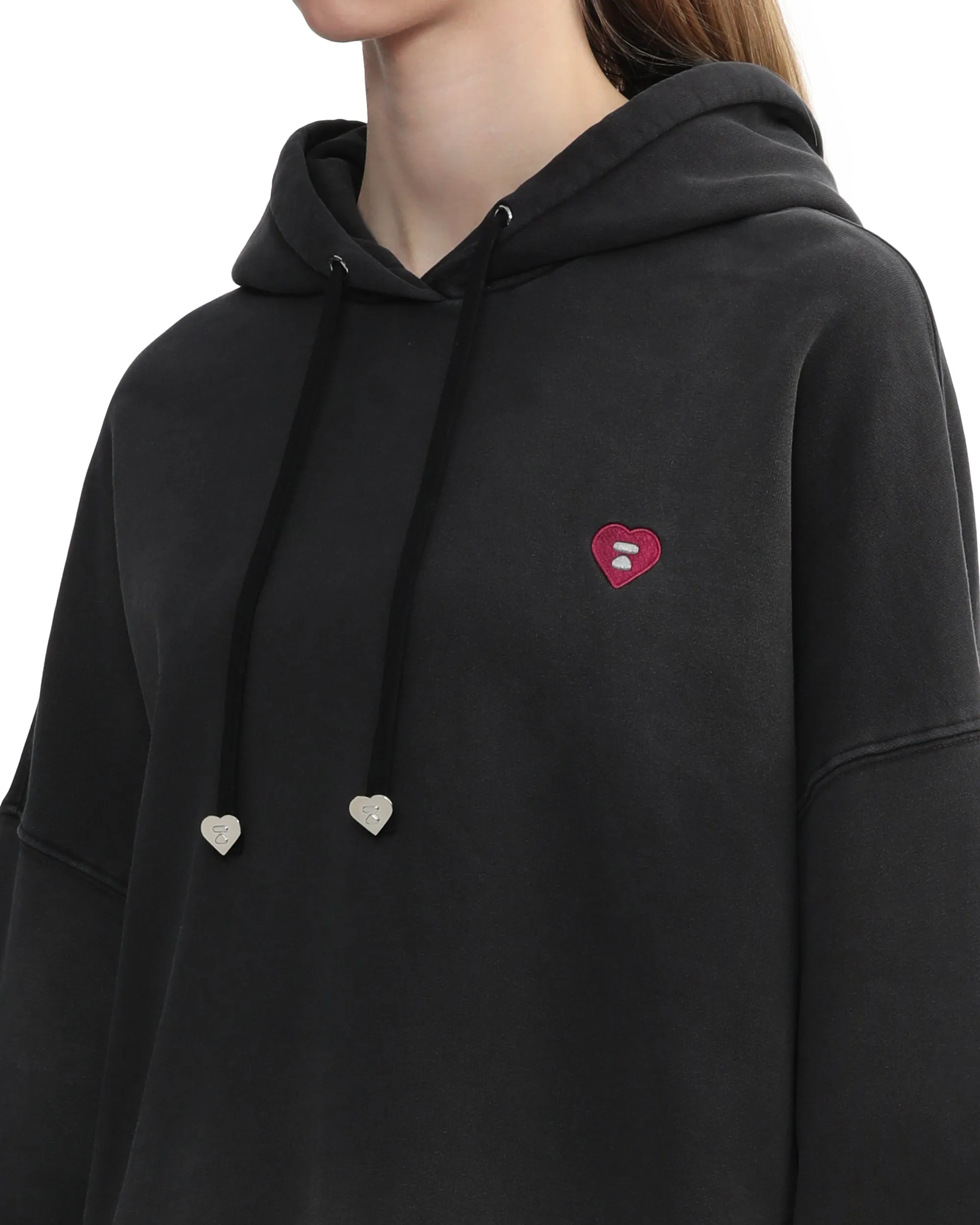 Moonface logo oversized hoodie