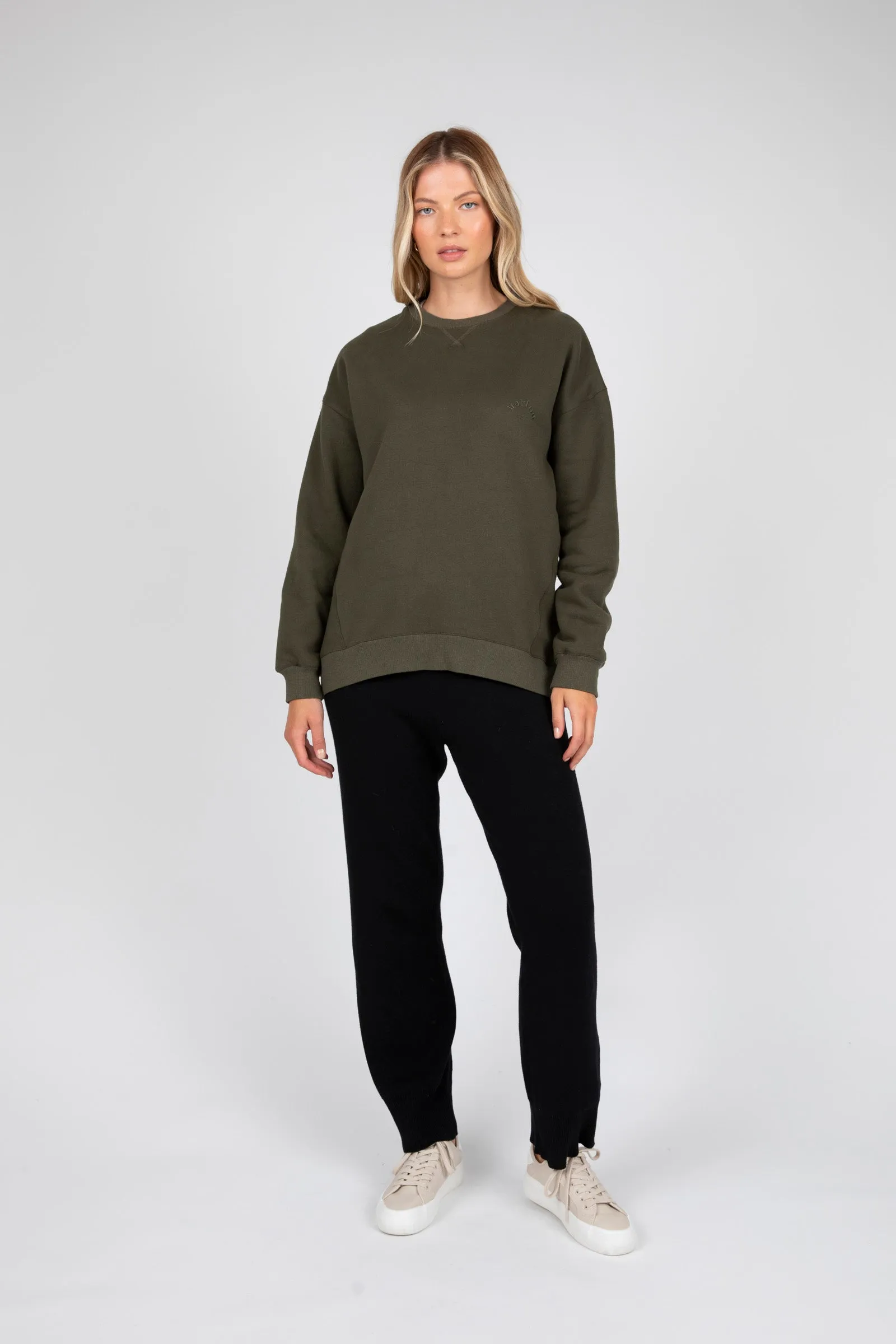 Morning Crew Neck Sweat - Cypress