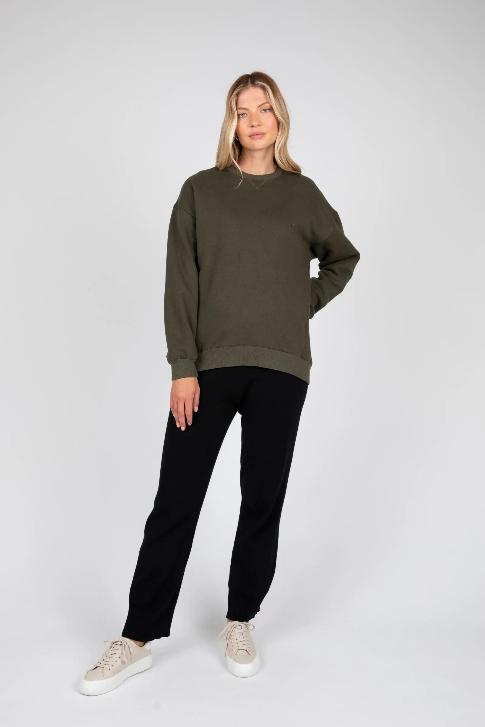 Morning Crew Neck Sweat - Cypress