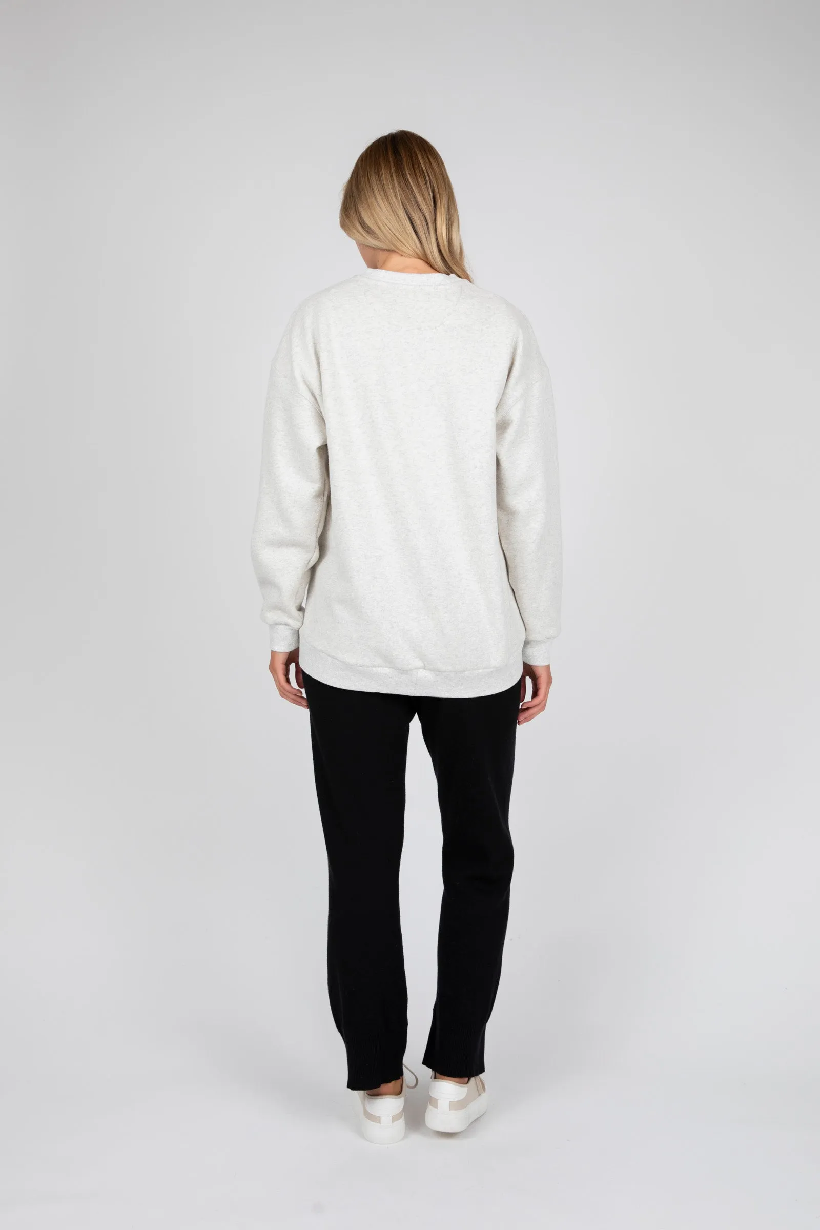 Morning Crew Neck Sweat - Fog Marle