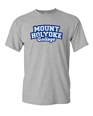 Mount Holyoke College Block Letters T-Shirt
