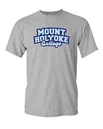Mount Holyoke College Block Letters T-Shirt