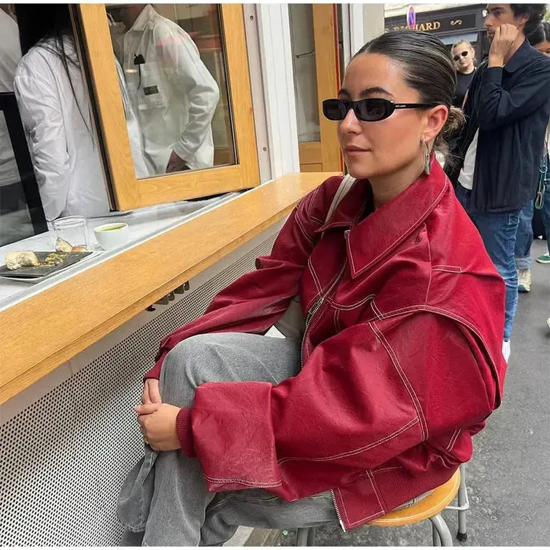 Moxie™ | Oversized Luxury Leather Jacket