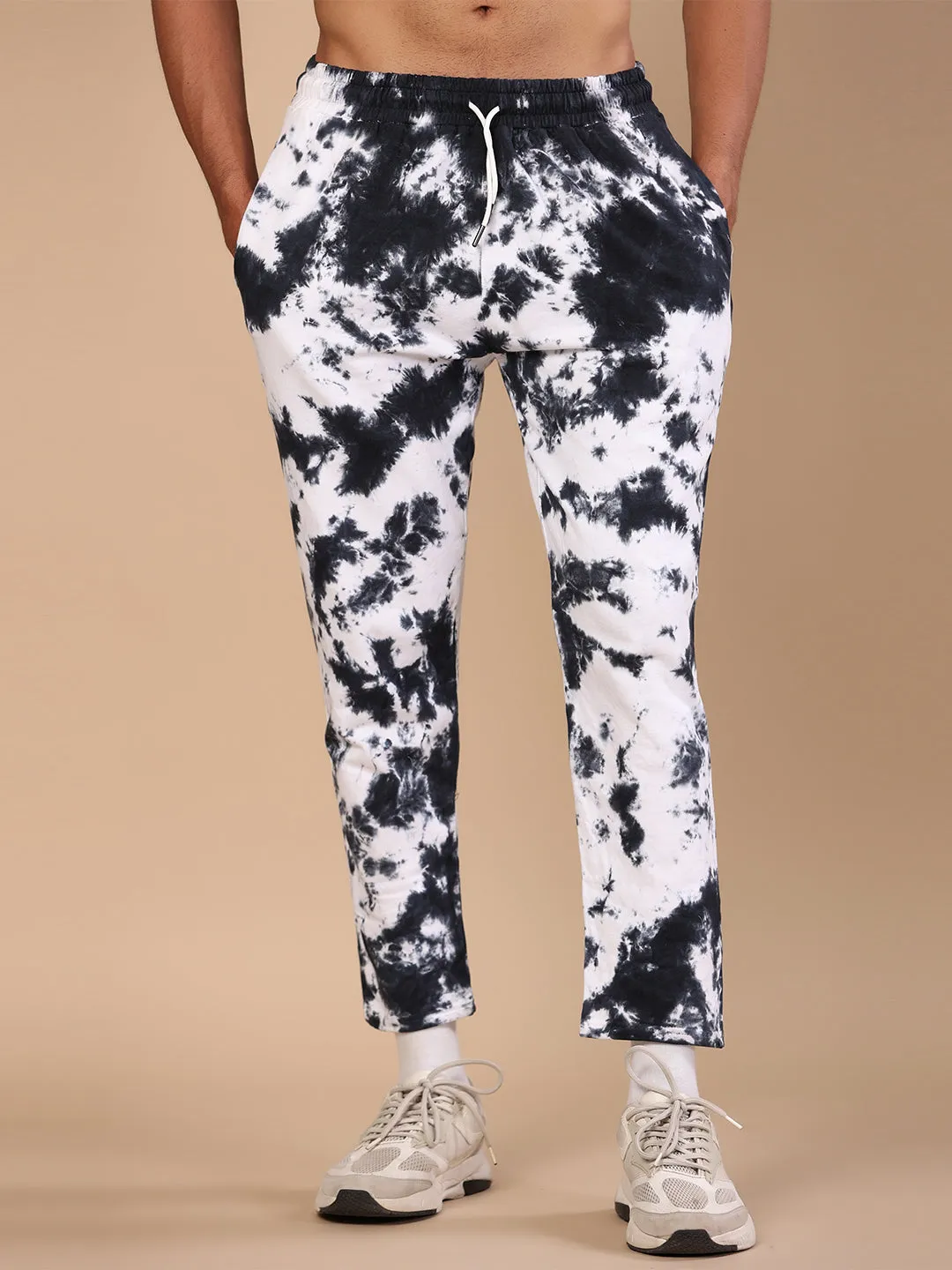 Nasa Black & White Tie Dye Joggers