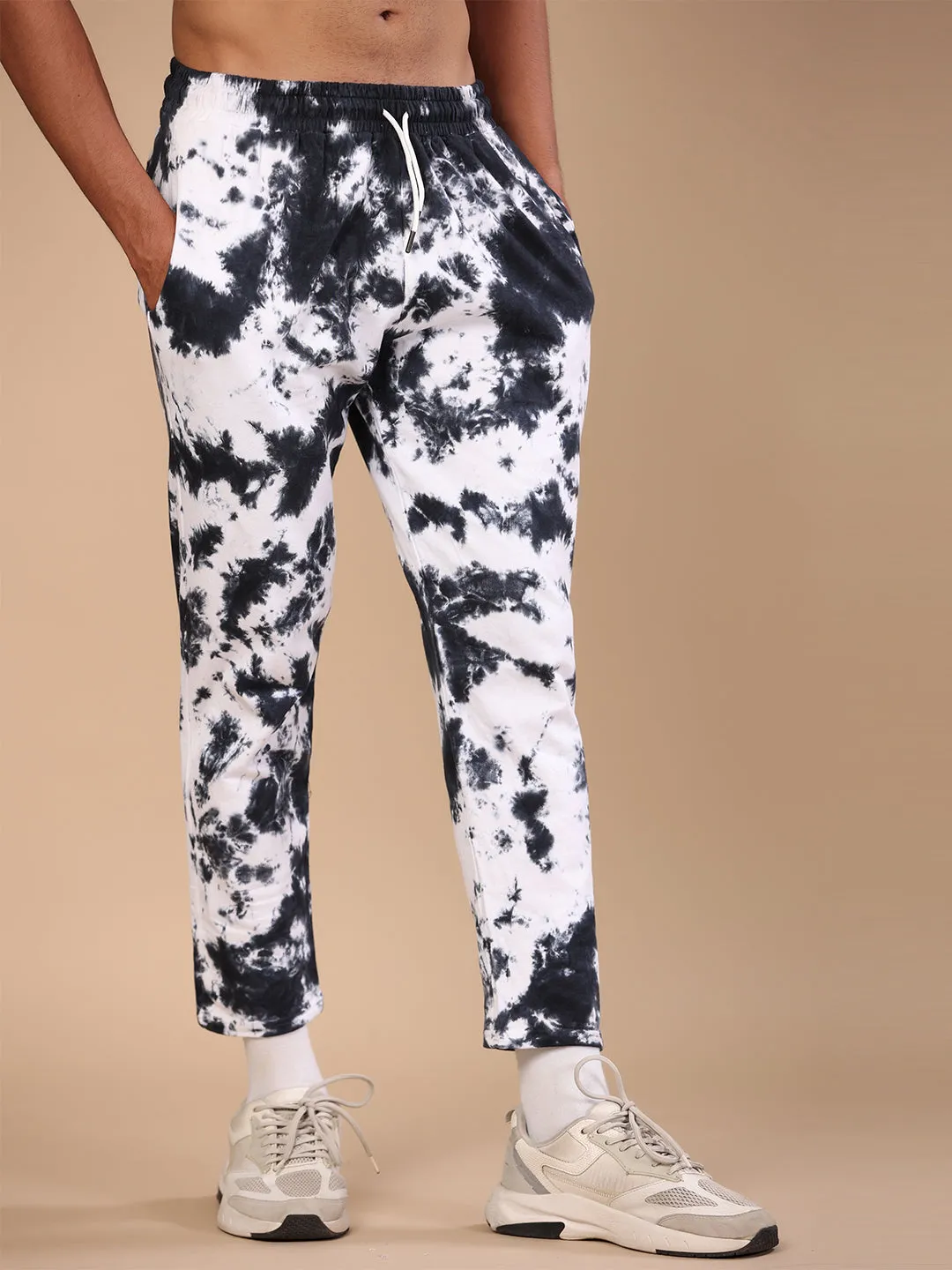Nasa Black & White Tie Dye Joggers