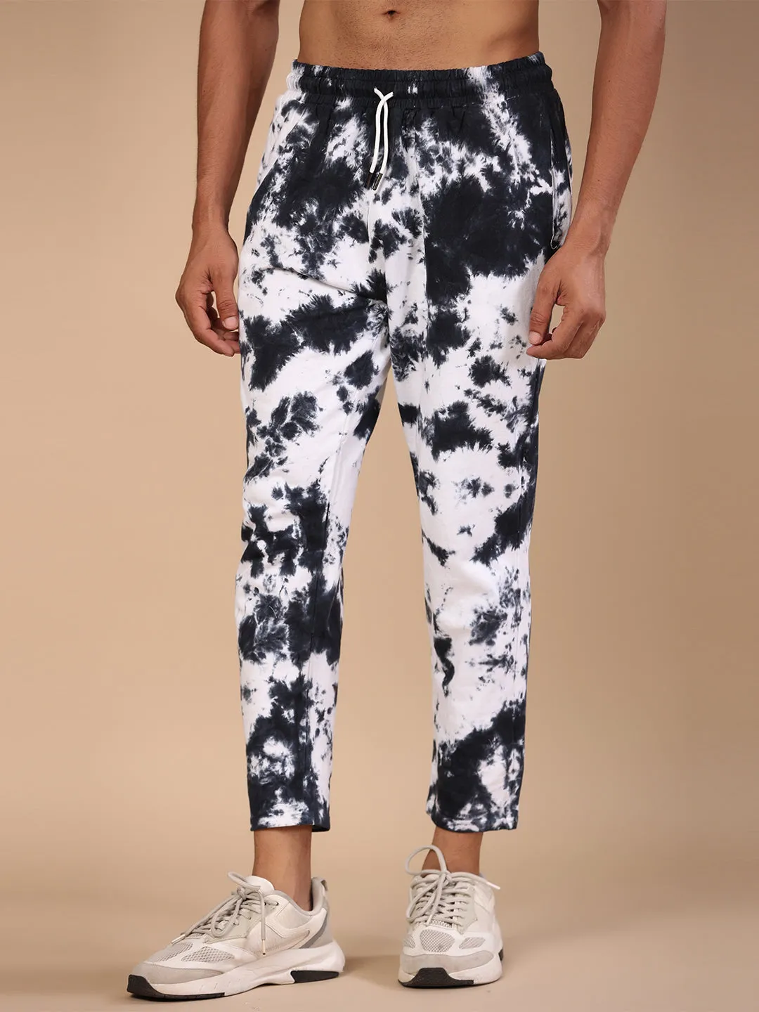 Nasa Black & White Tie Dye Joggers