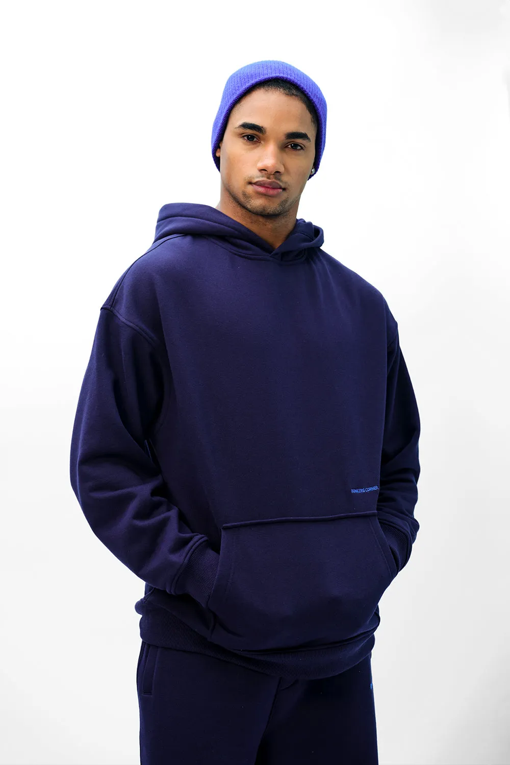 Navy Blue Wear A Hug Oversized Hoodie