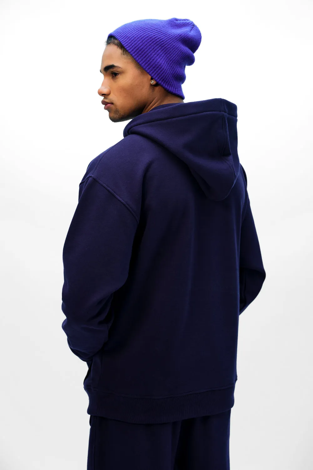 Navy Blue Wear A Hug Oversized Hoodie
