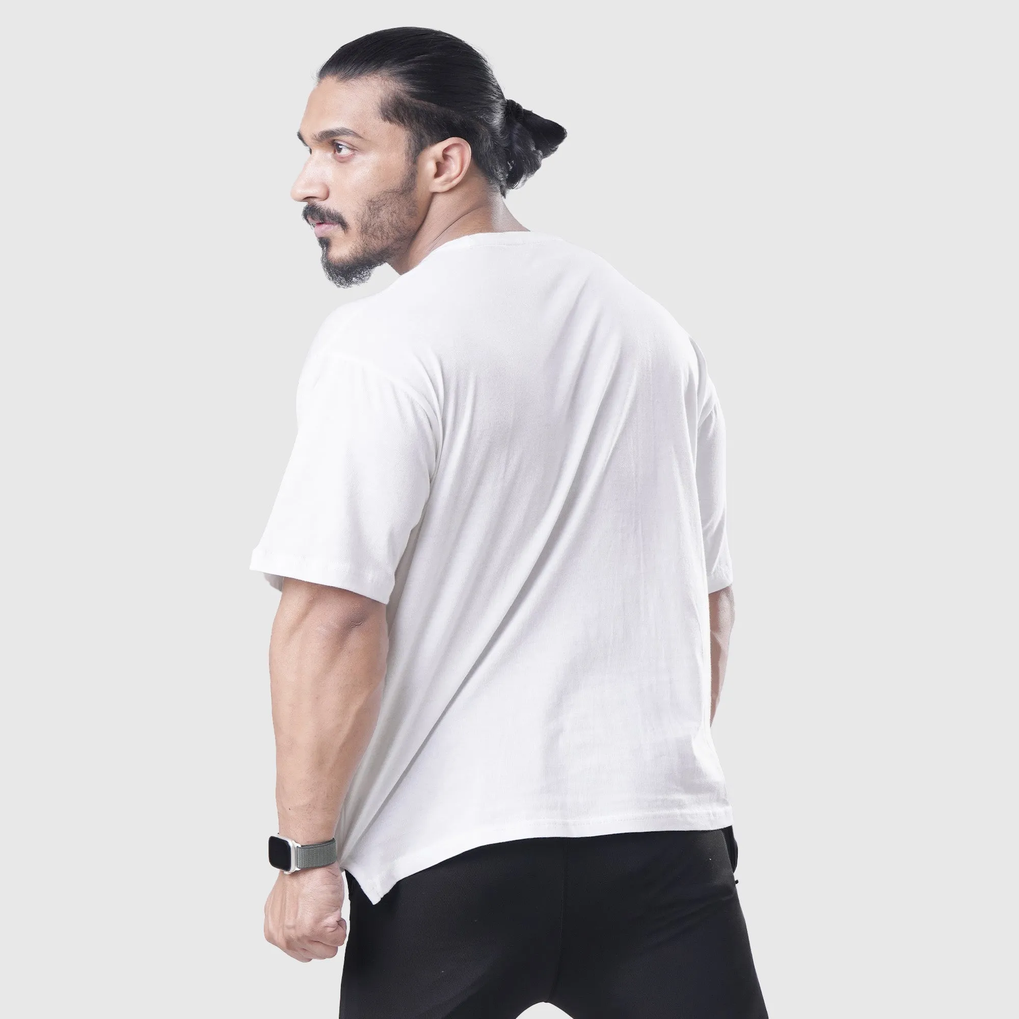 Nevermind White Oversized Tee