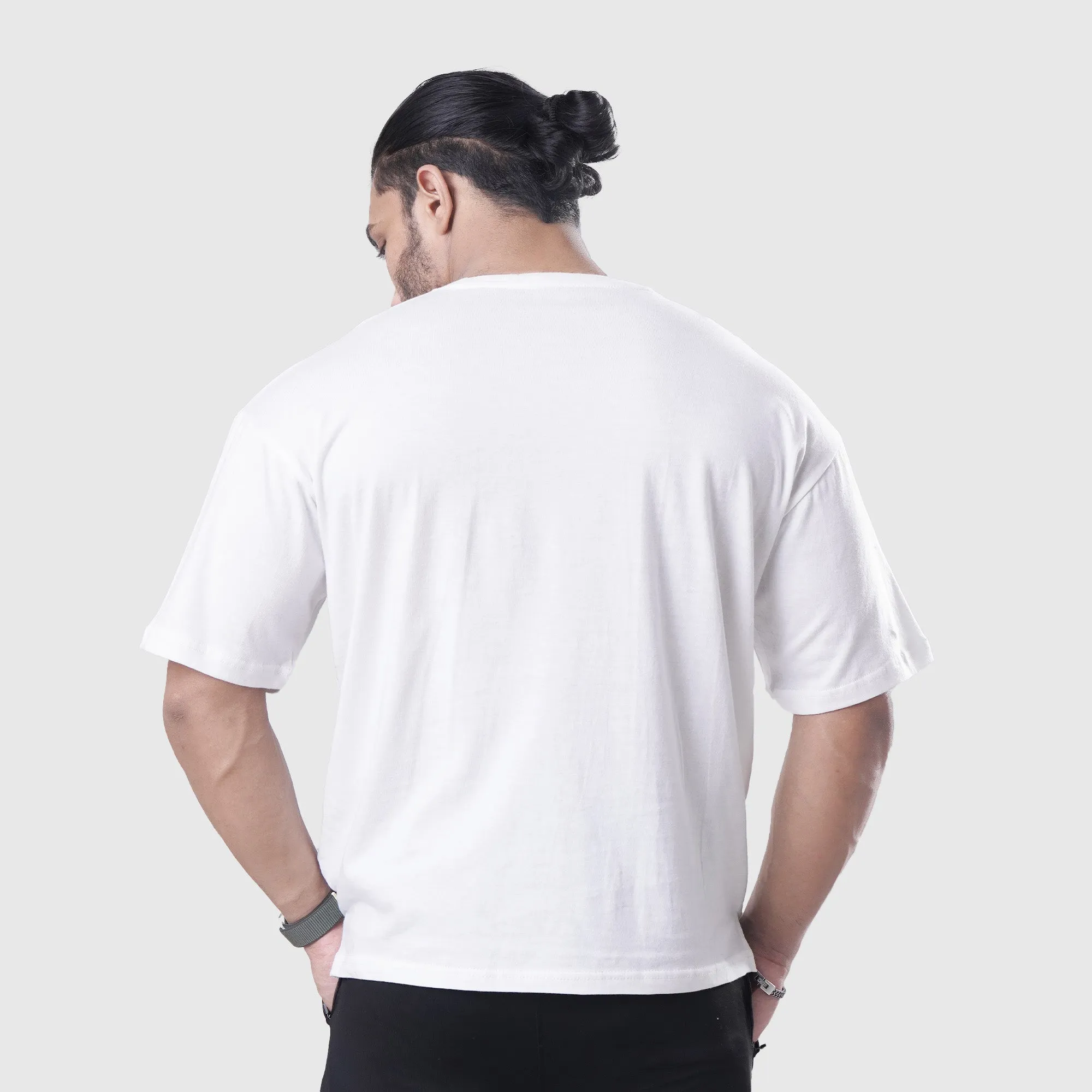 Nevermind White Oversized Tee