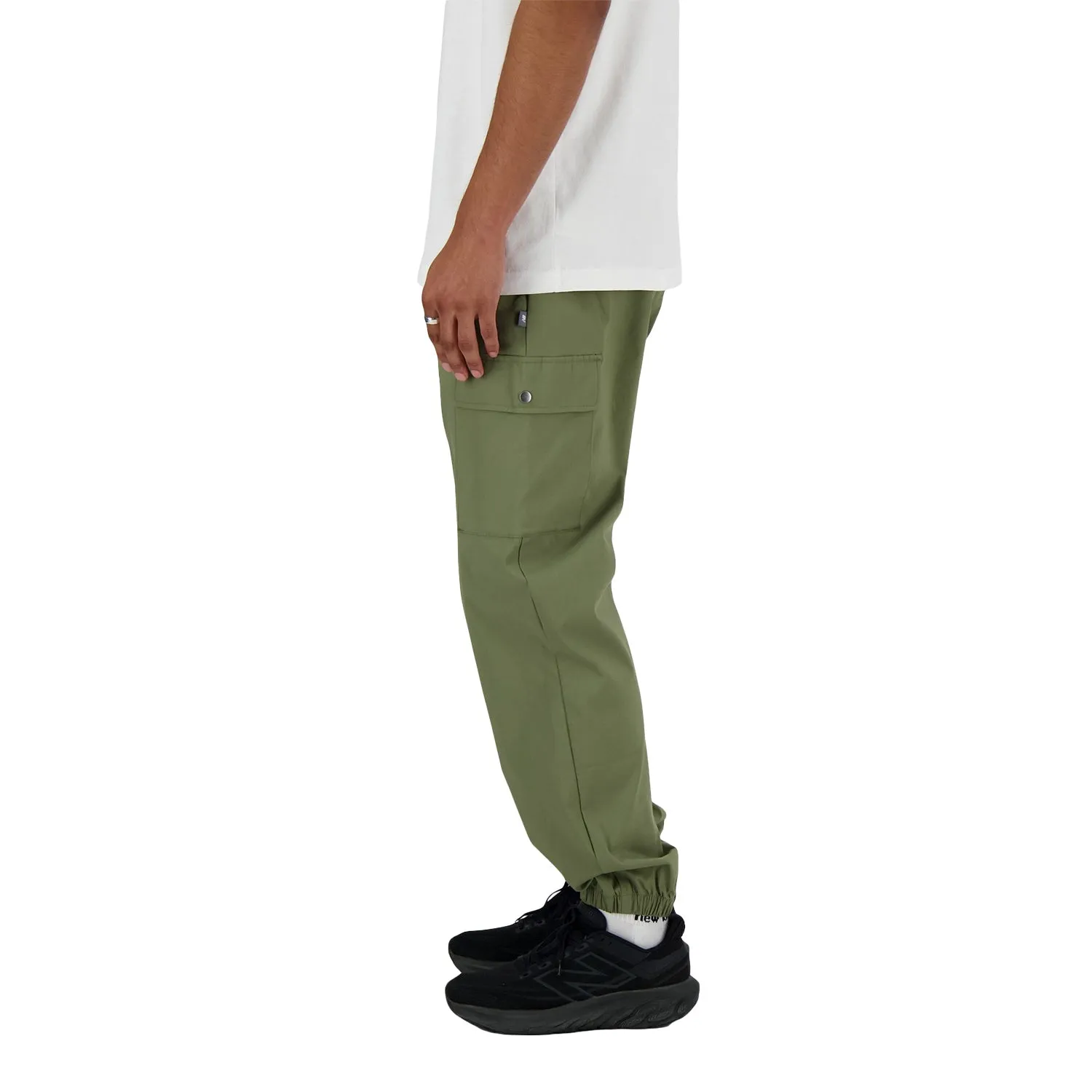 New Balance Men Twill Cargo Jogger Dark Olive MP41579-DEK