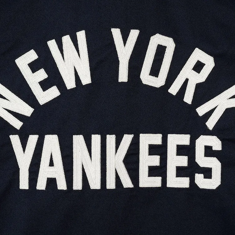 New York Yankees MLB Coach Jacket Navy