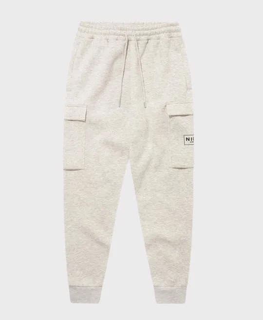 Nicce Cargo Joggers Oatmeal Marl