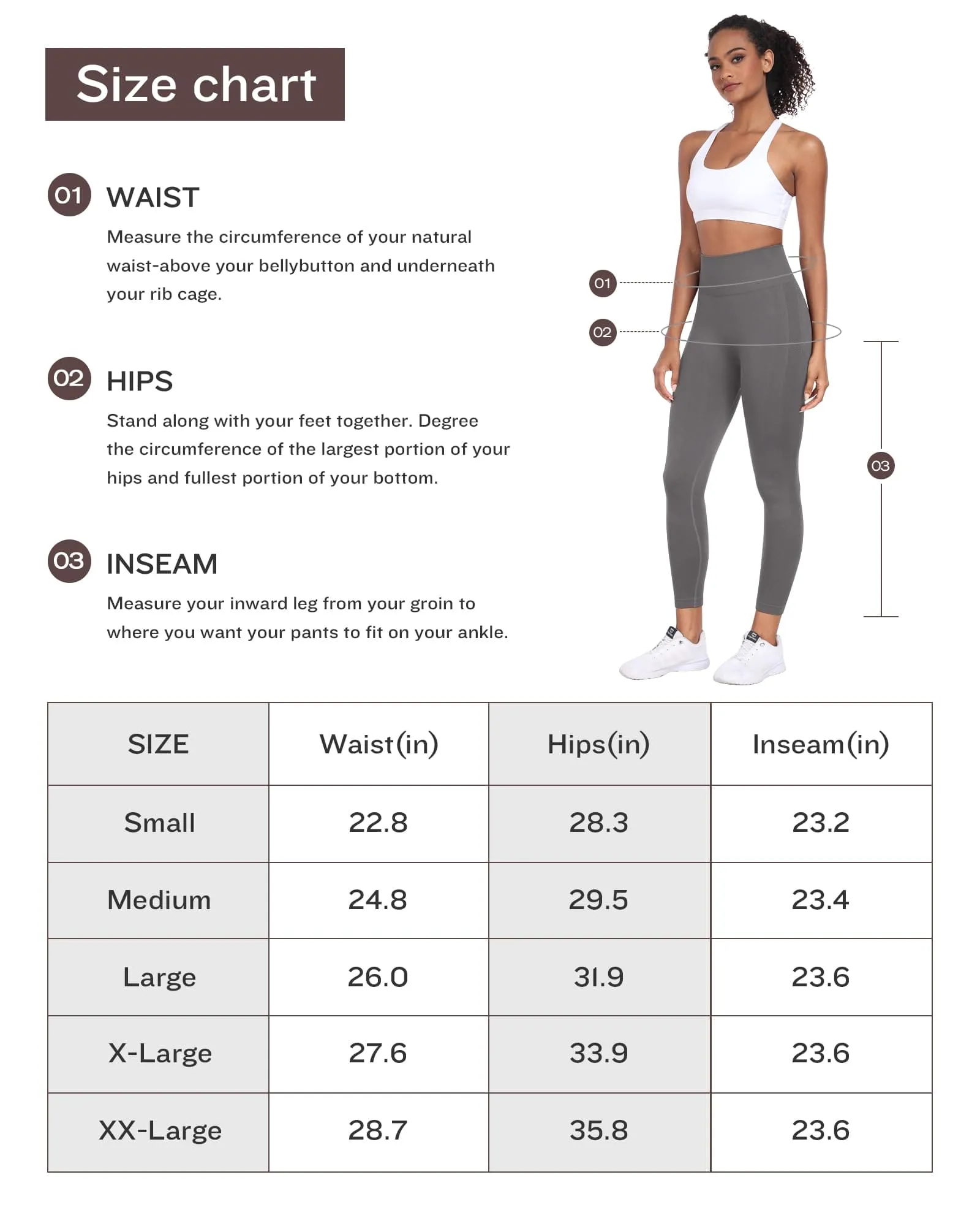 NORMOV Seamless Workout Butt Lifting Leggings - Booty Scrunch Gym Leggings for Women(Dark Grey,S)