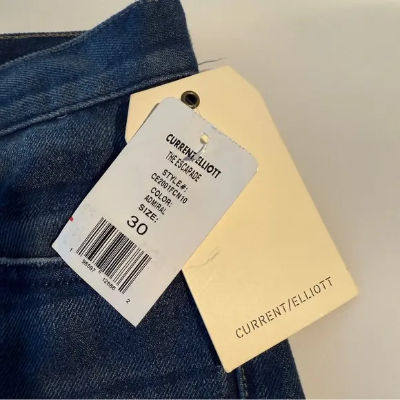 NWT Current/Elliott The Escapade Mid Rise Short Sz 30