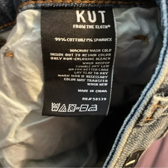 NWT Kut From The Kloth High Rise Gidget Fray Short Size 20W