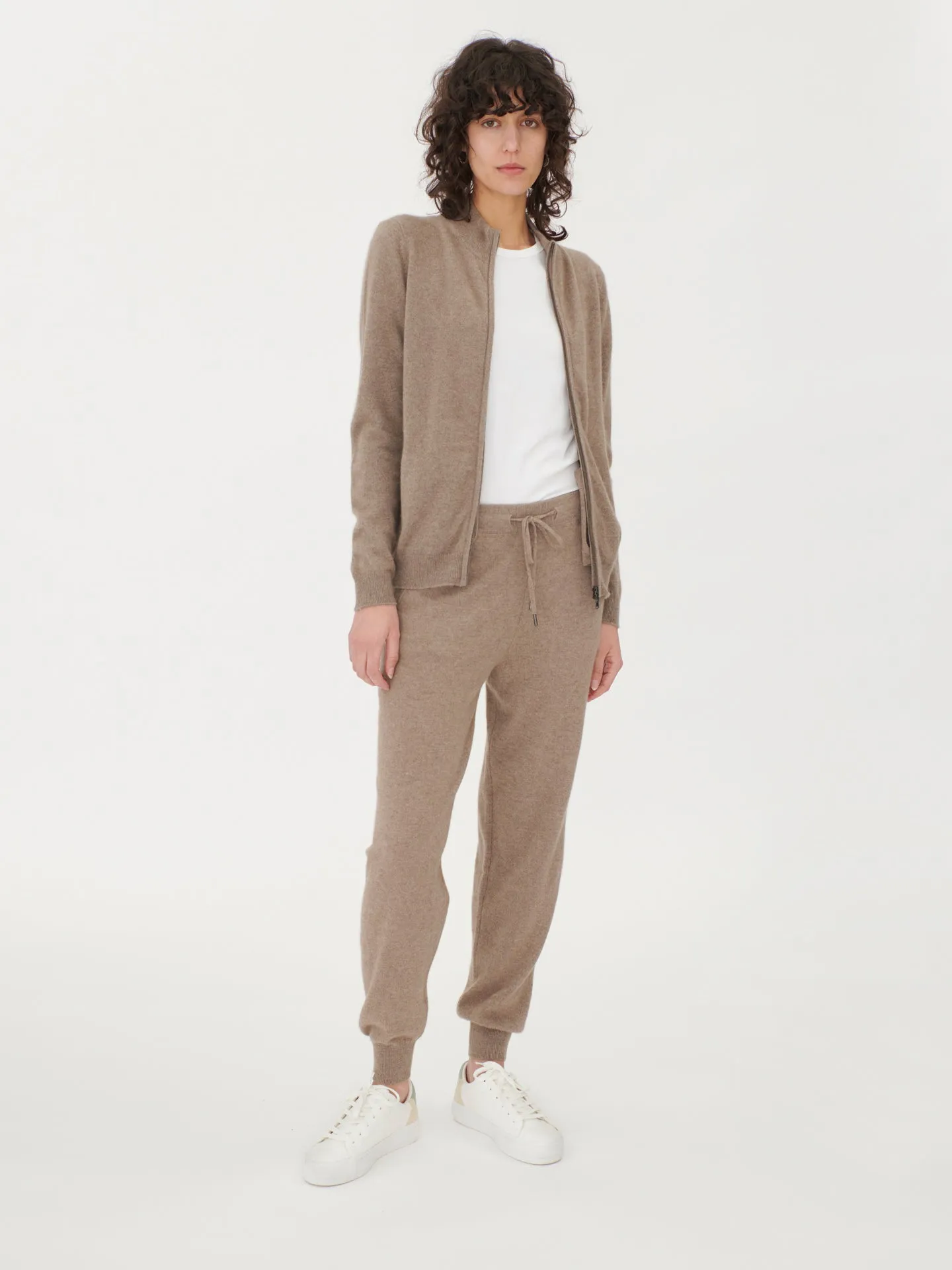 Organic Cashmere Colour Cuffed Jogger
